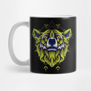 bear retro wild roar Mug